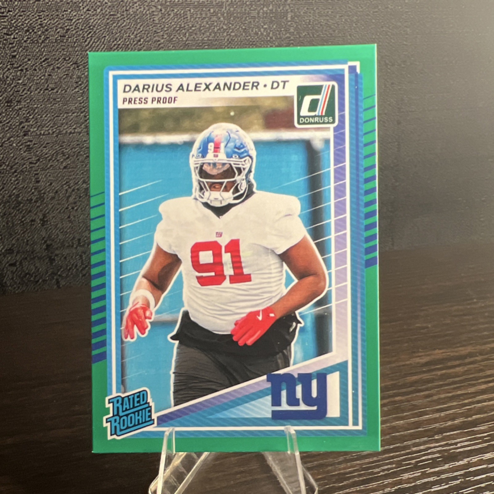 Darius Alexander Panini Donruss #379 Press Proof Green