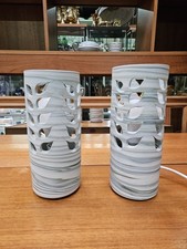 Vintage Torquil Studio Pottery Electric Table Lamp Pair Henley - In - Arden