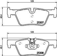 Bremsbelagsatz Scheibenbremse Hella Pagid 8DB 355 019-971 FüR F34 F30 F31 F83