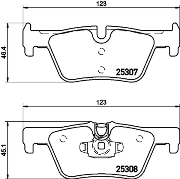 Bremsbelagsatz Scheibenbremse Hella Pagid 8DB 355 019-971 FüR F34 F30 F31 F83-image