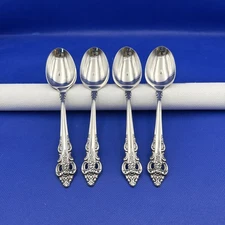 Oneida Community CHERBOURG Stainless Soup Spoon Glossy Silverware Flatware Lot 4
