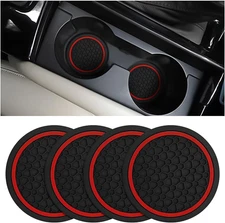 Mandark 4PCS Car Cup Holder Coasters, 2.75 Inch Non-Slip Insert Water Bottle Hol