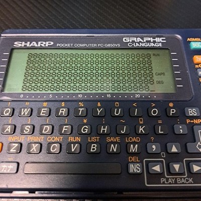 SHARP PC-G850VS Pocket Computer Calculator Tested Working
