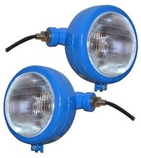 Tractor Headlights Assemblies 12v Compatible With David Brown 700 Light Blue