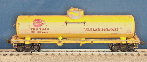 JP HO Athearn Metal 40 pies Tanque Químico Coche Timken Roller Freight TRB #7946 | Condition: Used