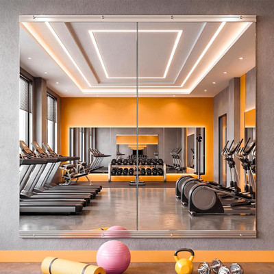 48''X24'' Home Gym Mirrors 2PCS - Full Length Wall Mounted Tempered Glass