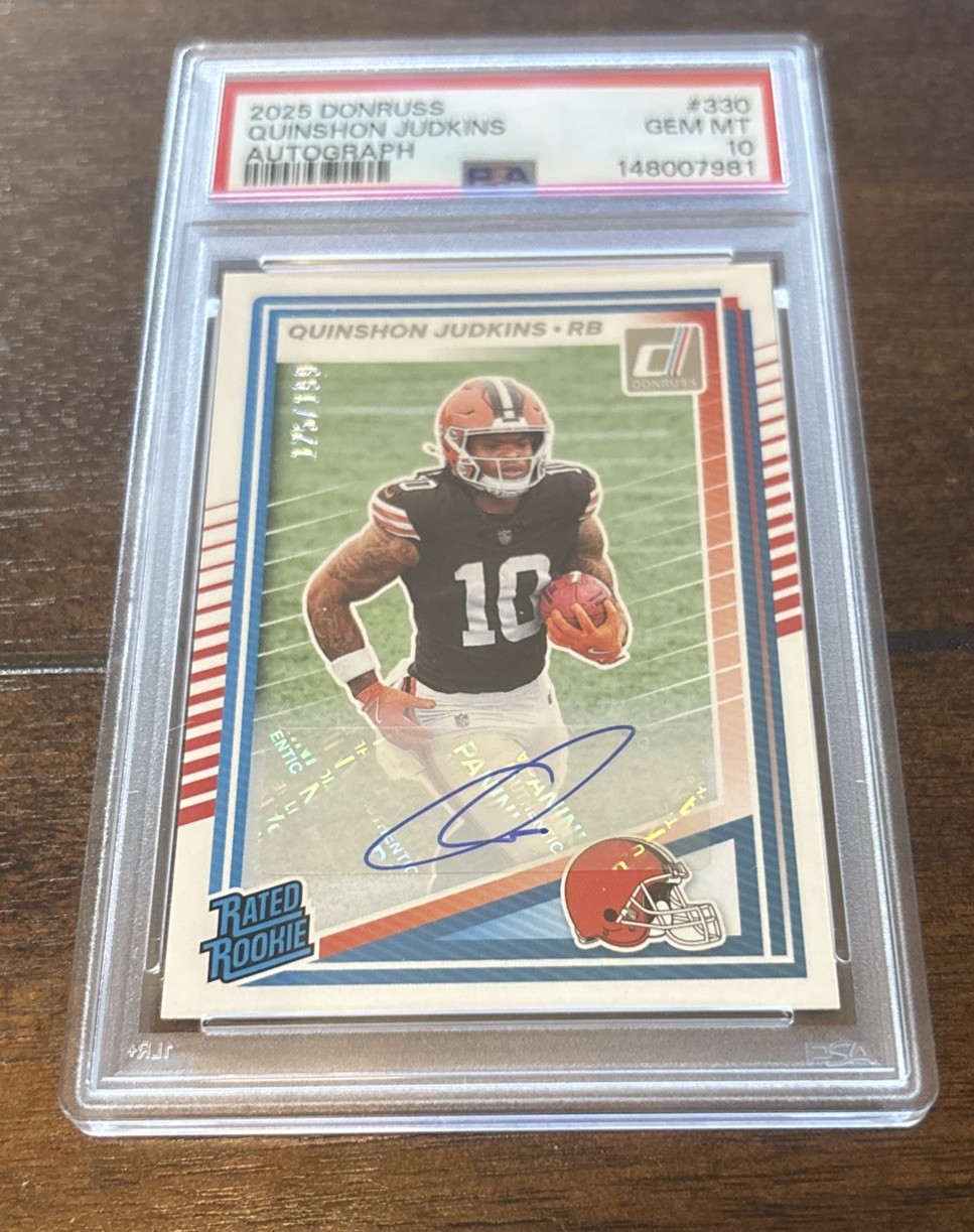 Quinshon Judkins Panini Donruss #330 Autograph