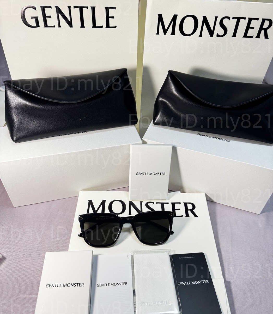 GentleMonster Sunglasses Bloomo 01 Black Frame Gray Lenses | eBay