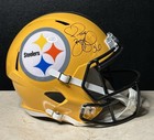 Jerome Bettis Signed Pittsburgh Steelers Full Size Yellow Helmet (Beckett)