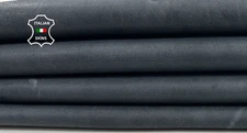 DARK GREY VEGETABLE TAN Thick Soft Italian lambskin leather 6sqf 1.1mm #C5506