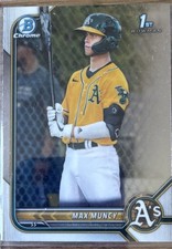 Topps 2022 Bowman Chrome Max Muncy #BCP-89 Rookie 1st Bowman Oakland Athletics