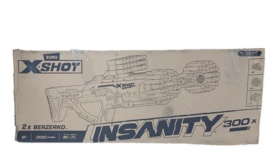 Zuru X-Shot Insanity Double Berzerko Dart Blaster Pack with 300 Darts   Kids Toy