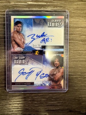 2024 Topps Chrome John ''Scrappy'' Ramirez Gilberto Ramirez #SMS-RR /75 Dual Auto