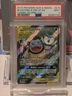 Pokemon TCG - Blastoise & Piplup GX #215 Tag Team - Cosmic Eclipse - PSA 9 Mint