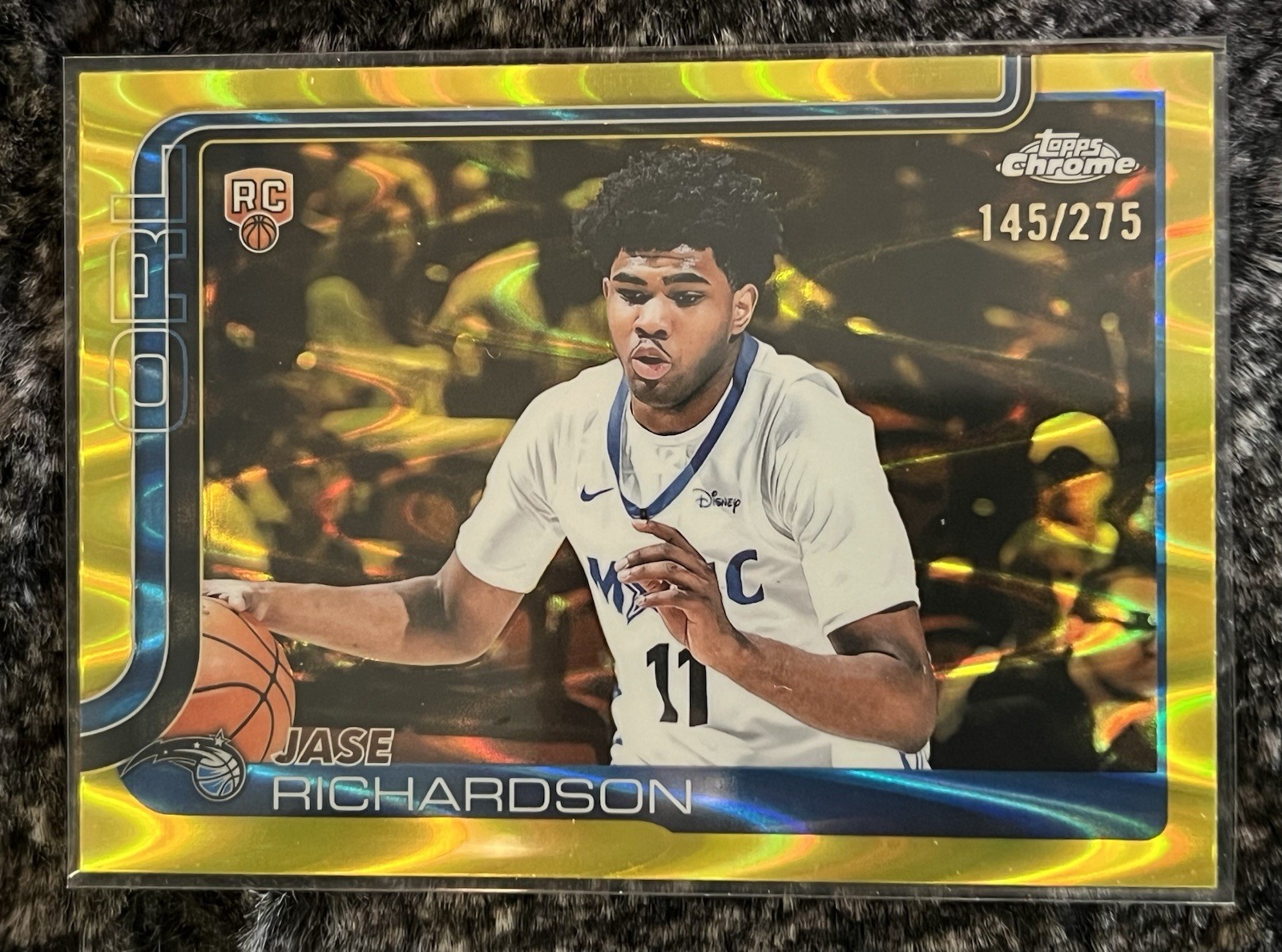 2025-26 Topps Chrome - Jase Richardson #275 Yellow Refractor /275 Rookie RC SSP