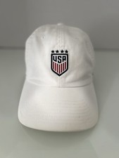 Nike US Soccer Heritage86 White Adjustable Hat Cap 4 Star USWNT National Team