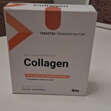 4Life Transfer Factor Collagen Powder Strawberry-Mango, 15 Packets, 4.2 oz