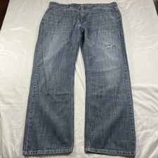 Levi's Strauss 569 Denim Jeans Men's Size 38x32  Blue Baggy 100% Cotton (043)