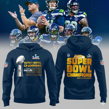 HOT NEW ITEM Seattle Seahawks Super Bowl LX Champions 2026 Gold Letters Hoodie