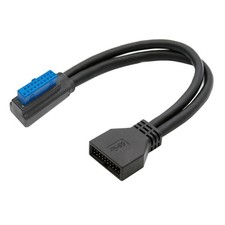 Low Profile Right Angle USB 3.0 20Pin Male To Female Motherboard Cable