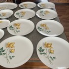 Vintage Canonsburg Pottery Yellow Rose Dish Set, Simplicity — photo 3