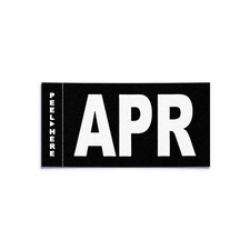 April - California License Plate - Legacy Black White Month Sticker - Ca Dmv Tag April - California License Plate - Legacy Black White Month Sticker - Ca Dmv Tag