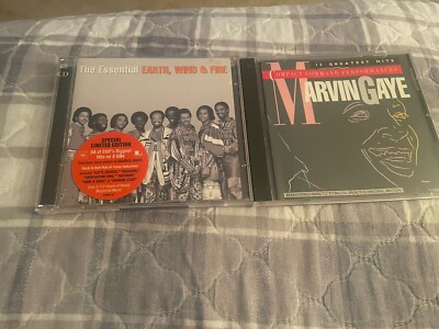The Essential Earth, Wind & Fire CD 2 Disc Set + Marvin Gaye 15 Greatest Hits CD
