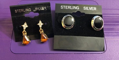 Bonito, dos juegos de pendientes, plata de ley - Imagen 2 de 9