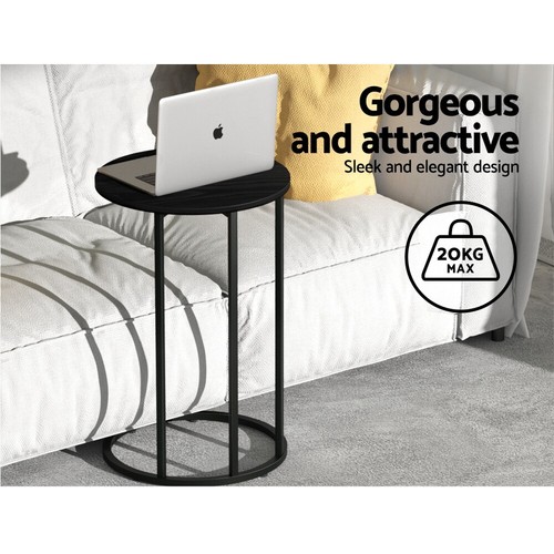 Artiss Coffee Table Side Lamp Tables Laptop Desk Bedside Sofa Wooden Metal Frame - Picture 5 of 8