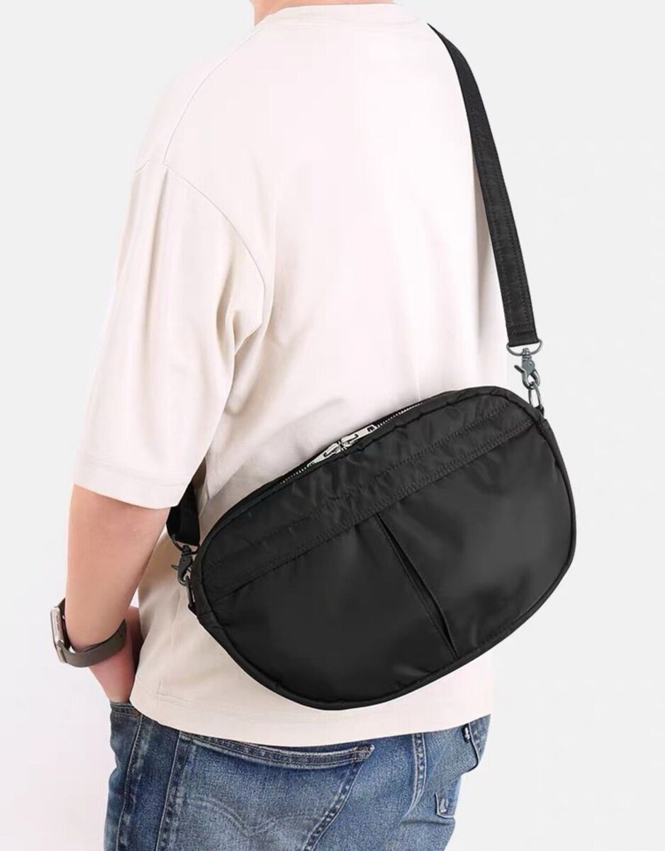 Head Porter Yoshida Co Tanker shoulder bag Half Moon nylon Head Porter Yoshida Co Tanker shoulder bag Half Moon nylon