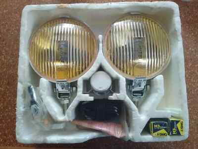 Hella Chrom yellow fog light fog lamps VW Kafer Bus Porsche Mercedes