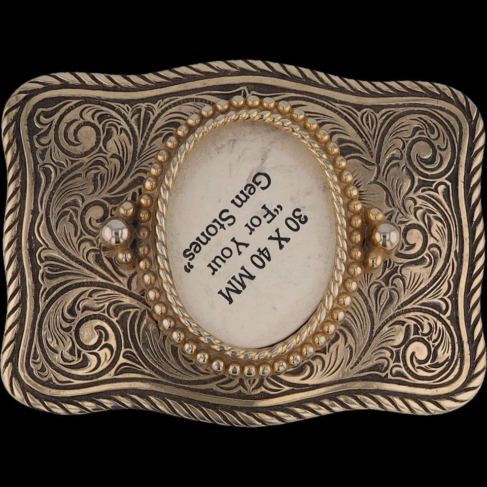 Piedra preciosa 30x40 mm Piedra preciosa Vaquero Western Nuevo de Lote Antiguo Años 80 Nuevo de Lote Antiguo Hebilla de Cinturón Foto 3 de 4