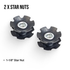 2 X Star Nut 1-1/8" Bike Bicycle Headset Flanged