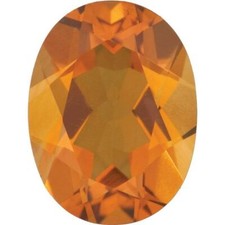 Natural Fine Orange Gold Citrine - Oval - Brazil - AAA Grade