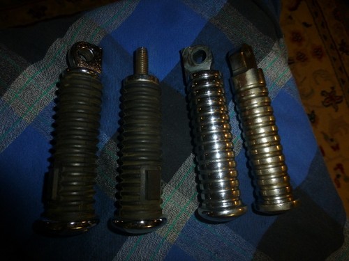 Vintage 1996 HARLEY DAVIDSON Classic FOOT PEG LOT 2 Unique Pairs VG ! - Picture 3 of 3