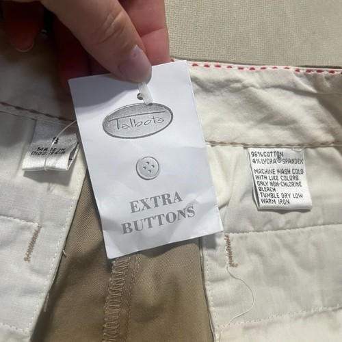 Talbots Khaki Bermuda Shorts- Stretch Pockets Golf Preppy Women’s Size 8 NWT - Picture 13 of 13