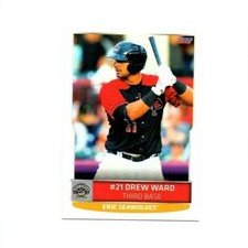 Drew Ward Erie Seawolves 2021 team set card Detroit Tigers Leedey Oklahoma