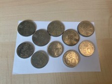 10 LOT Coins Spain Espana Ptas 100 Pesetas 1980 World Cup Football 50 *80 - 82