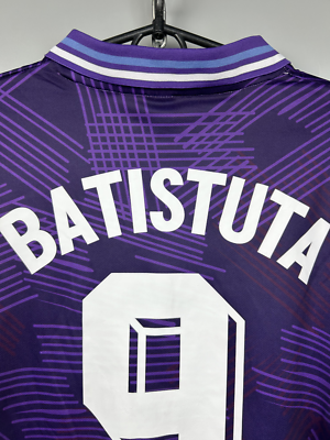 Fiorentina Batistuta 1992/1993 Home 7up Soccer Jersey Lotto