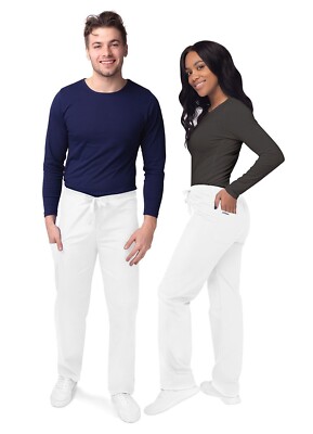 Adar Unisex Doctor Nurse Uniform Multi Pocket Cargo Tapered Leg Pants