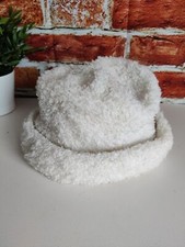 WOMENS VINTAGE ST MICHAEL M&S CREAM BOUCLE QUILT LINED LADYS ONE SIZE BUCKET HAT