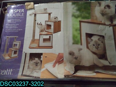 Catit Vesper Cat Furniture V-double Walnut 52048 022517520482