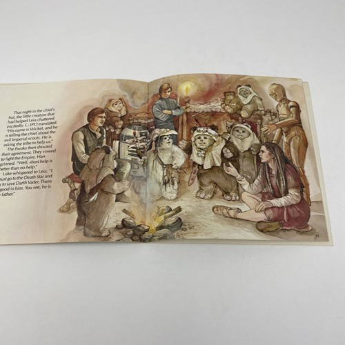 VTG. Star Wars Return of the Jedi The Ewoks Join the Fight Read Along NO TAPE - Imagen 8 de 11