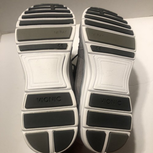 vionic womens revive gray leather Comfort tennis shoes sz 8.5 - Picture 6 of 6