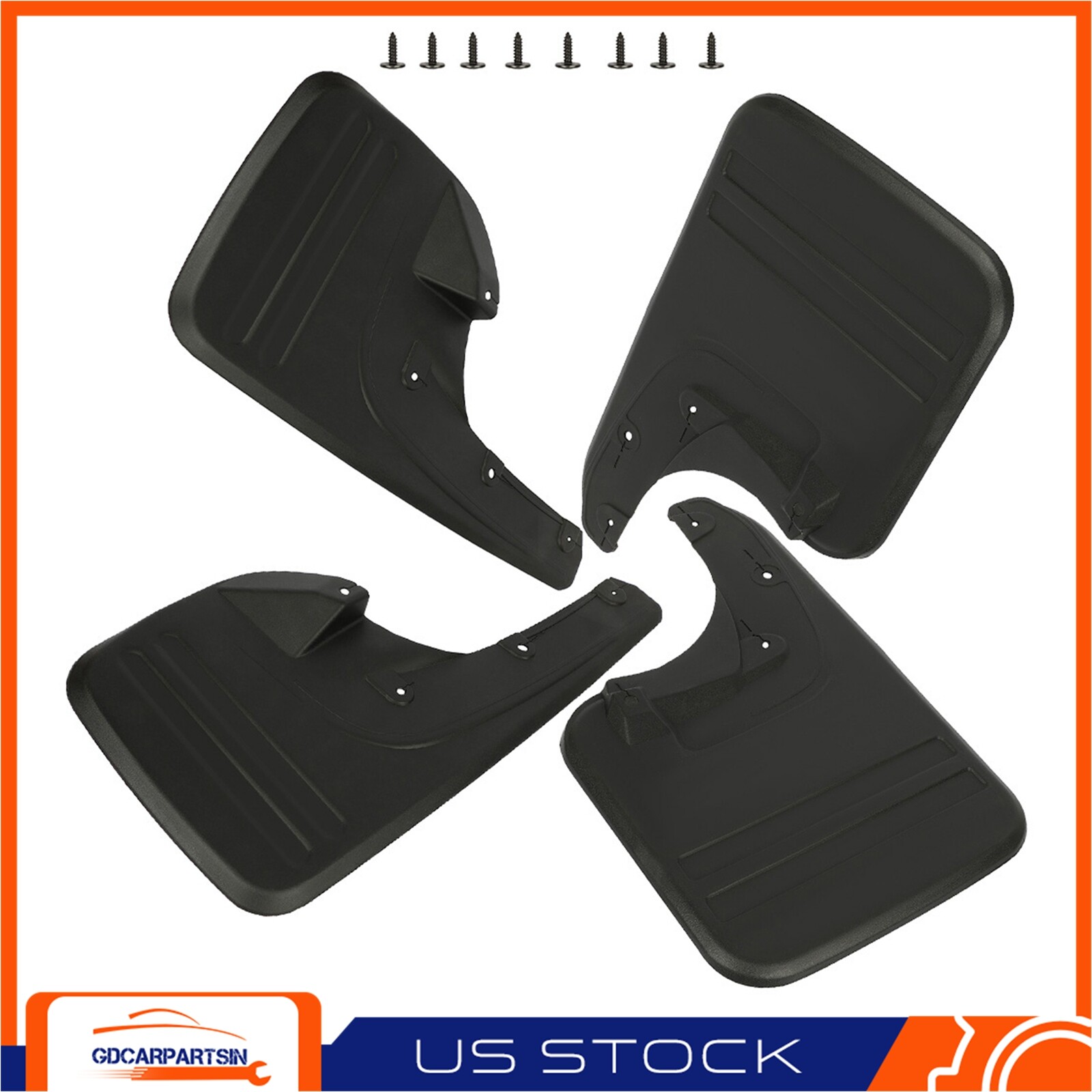 Mud Flaps Splash Guard Fender Mudguard & Screws For 2010-14 Toyota Hilux Vigo-image