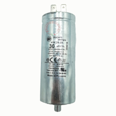 Condensateur De Démarrage 16uF 475V DUCATI Simple Faston 6.3mm Vis M8