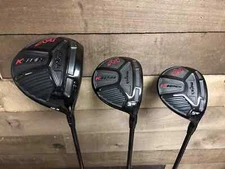 DEMO Mens +2 Majek K-Series 460cc 12.5° Driver and 3 5 Wood Stiff Flex Graphite