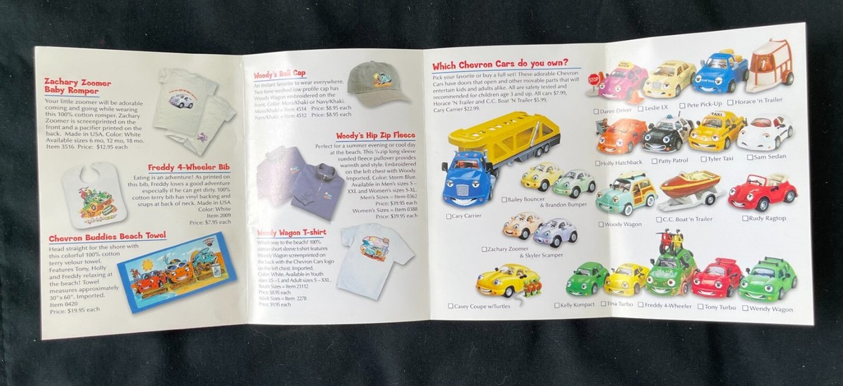 DISNEYLAND AUTOPIA Brochure CHEVRON CARS AND COLLECTABLES Toy