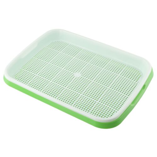 New Sprout Tray With Grid Soil-Hydroponic Bean Sprout Plate With Cover - Foto 3 di 24