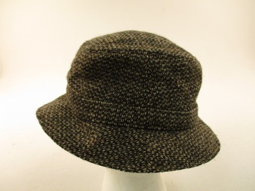 Vintage LL Bean Harris Tweed Wool GoreTex Bucket Hat Adult Size Small - Picture 4 of 11